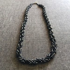 Beautiful black costume jewelry necklace